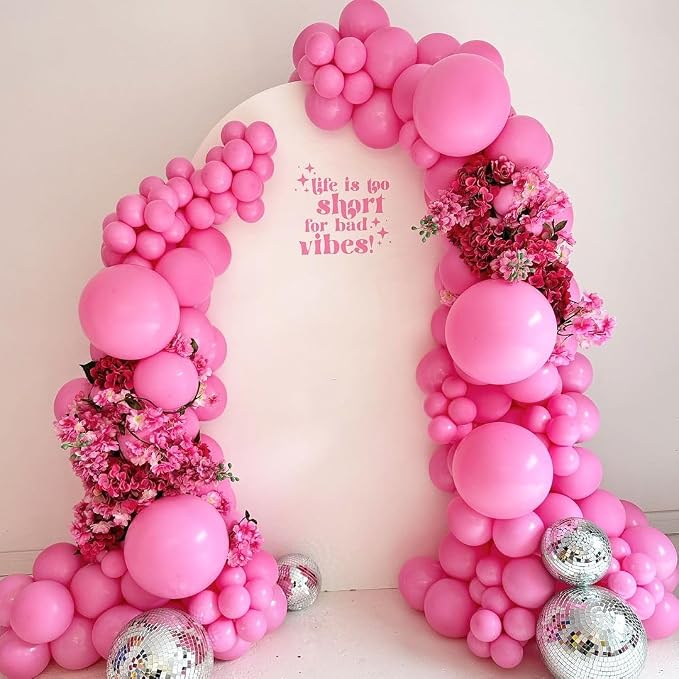 KBZVNAF Pink Latex Party Balloons 50 Pack 12 inch | Light Pink Helium Matte - Image 3