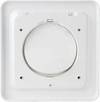 NO-PEST VENT MetalGuard, Dual Door Dryer Vent Cover Outdoor 4 Inch, Powder-Coated Heavy Duty Steel, Pest Proof, Rust Resistant, Safe & Efficient Vent Cap (White, STEEL 4" W/O Duct Tube)
