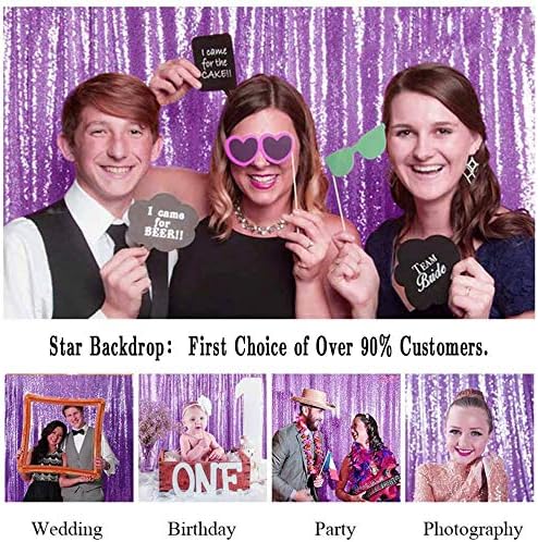 Eternal Beauty Lavender 3mm Sequin Backdrop 6x8 Ft - Image 4