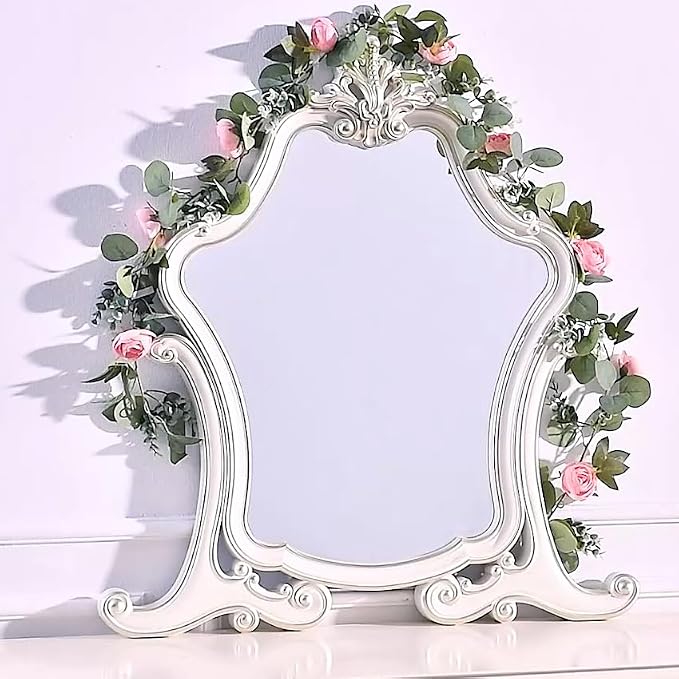 Artificial Flower Garland 2pcs 5.4ft Floral Rose Vine Decor, Hanging Faux Roses - Image 5