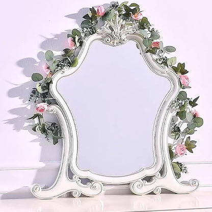 Artificial Flower Garland 2pcs 5.4ft Floral Rose Vine Decor, Hanging Faux Roses - Image 5
