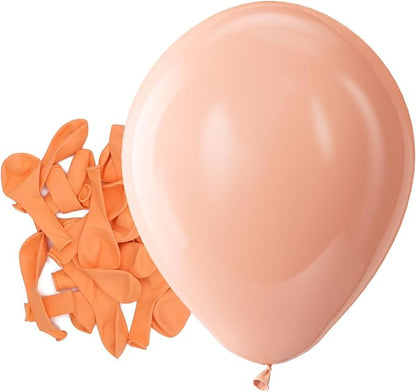 Bezente Pastel Orange Latex Matte Party Balloons 150 Pack 5 inch Small | Light by Bezente