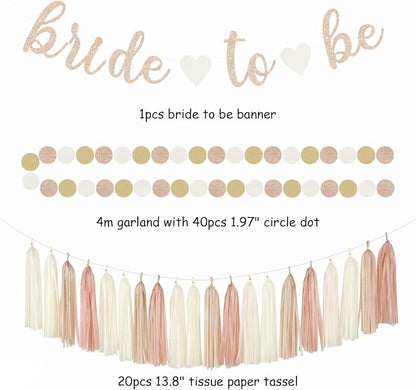 Champagne-Gold Beige Fall Bridal-Shower Party-Decorations - Image 2