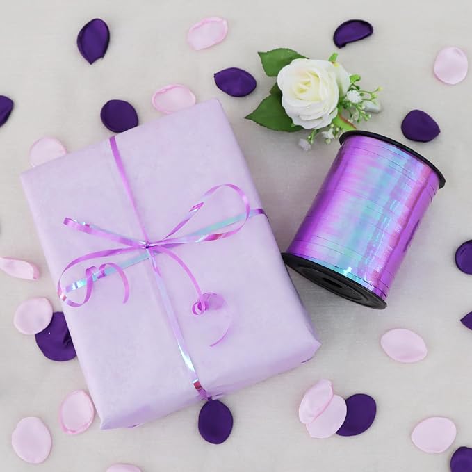 TONIFUL 500 Yards Iridescent Light Purple Curling Ribbon Balloon String | - Image 4