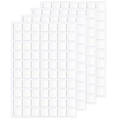 JANYUN 560 Pcs Sticky Dots Square Putty Clear Mounting Tape by JANYUN