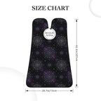 Beard Shaving Cape with Suction Cups, Sacred Geometric Symbol Purple Space Galaxy Stars Mystic Sun Moon Shave Bib, Non-Stick Waterproof Hair Catcher, Grooming Bib for Men Husband