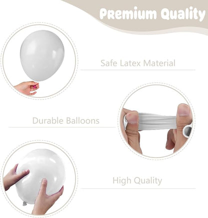 Pearl White Balloons, for Girl Wedding Bridal Shower Birthday Party Decoration - Image 3