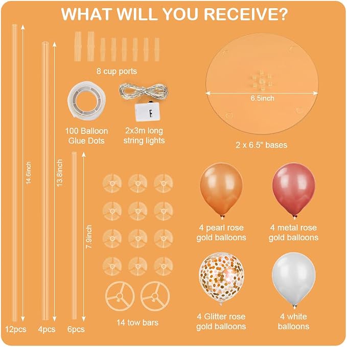 Ainiv 2 Set Table Balloon Stand Kit - Image 7