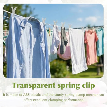 20 Pack Large Windproof Spring Clamps, 3.5 Inch Clear Plastic Clips - Image 4