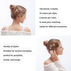 120Pcs Hair Clips for Girls,Non Slip Metal Snap Hair Clips for Kids Star & Butterfly hair accessories (4 Styles and 15 Assorted Colors)