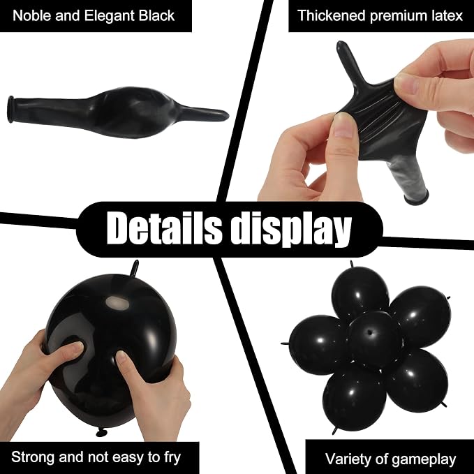 100 Pcs Link Balloon Quick Linking Latex Connected Balloons Linkable - Image 7