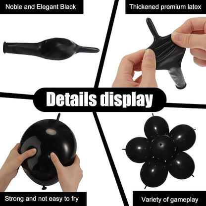 100 Pcs Link Balloon Quick Linking Latex Connected Balloons Linkable - Image 7