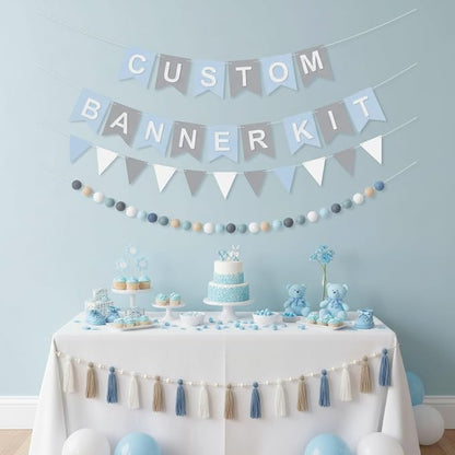 SmoothNovelty 139 Pcs Felt DIY Custom Banner Kit Include 104 Letters 18 - Image 7