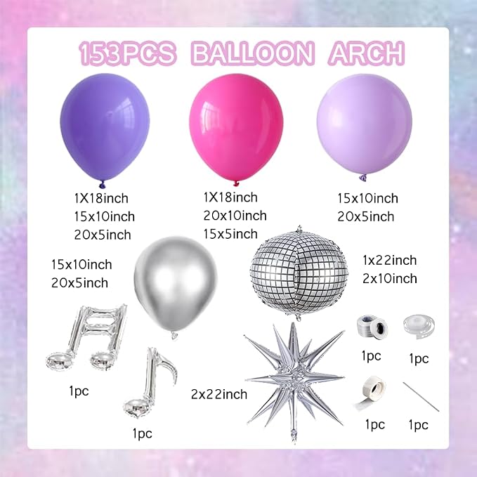 153Pcs Music Hunter Balloon Arch Kit - Image 2