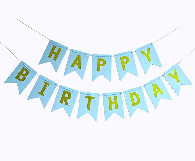 Happy Birthday Banner Birthday Party Supplies Garland Decorations Birthday by iiCheerful