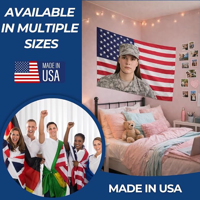 Custom Flag with Face on It by DreamController; Personalized American Flag with - Image 7
