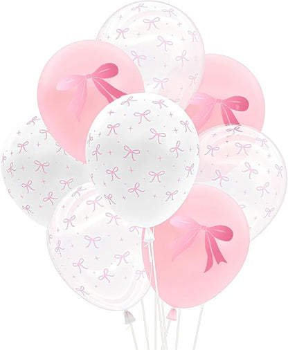 Pink Bow Balloons - Image 8