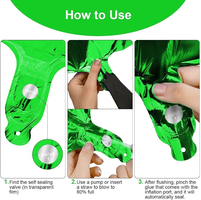 OFFCUP 40 Inch Green Number 50 Balloon - Image 4