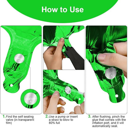 OFFCUP 40 Inch Green Number 50 Balloon - Image 4