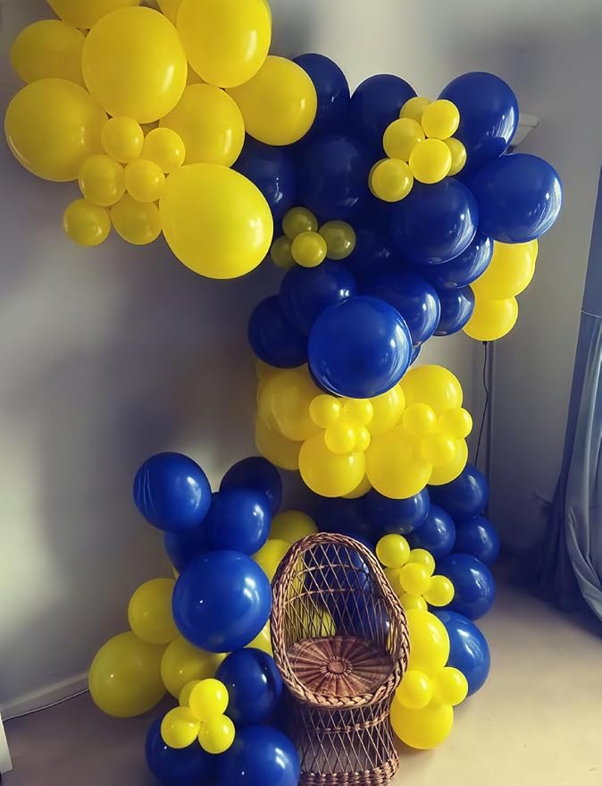 Blue and Yellow Balloons, Latex Balloons - Image 6