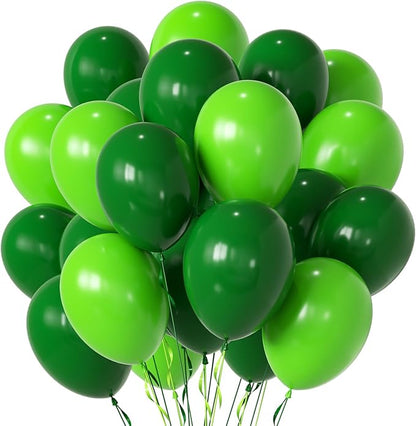 Green Balloons, 12 Inch 50pcs Dark Green Lime Green Latex Balloons Green Party by Unknown