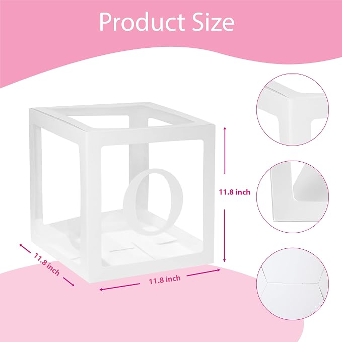 First Birthday Decoration for Baby Boy or Girl, Balloon 'ONE' Boxes for 1st - Image 3