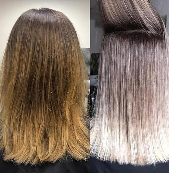 HAIR BAR NYC 30 Volume - Blond Plex Anti-Yellow Porfessional Lightening System for Charcoal Hair Bleach - Violet Developer with Plex, Reduce Brassy, Eliminates Orange Tones 33.8oz/1lt