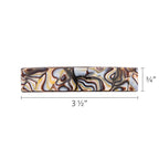 Faux Shell Hair Barrette for Thin Hair, Classic Rectangle French Barrette for Women, Lightweight and Comfortable, Strong Hold, Onyx Grey | France Luxe