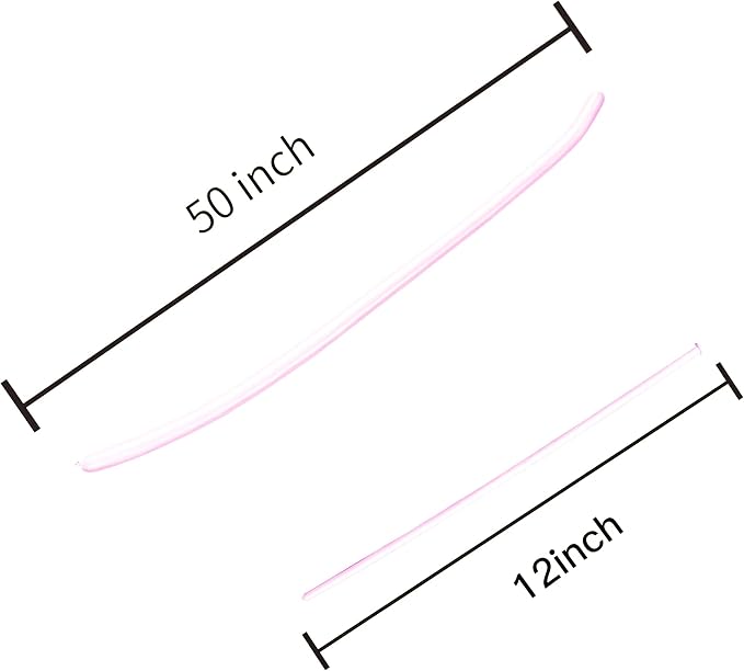 100PCS 260Q Pale pink Magic long balloons decoration shopping mall activities - Image 2