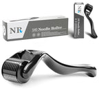 Titanium Derma Roller with 540 Needles for Face, Beard & Hair – Gentle Massage Roller for Daily Skincare Routine – Suitable for Men & Women (0.3 mm)