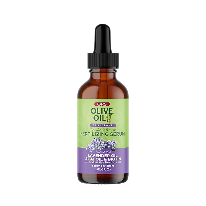ORS Olive Oil Braidzone Fertilizing Serum with Lavender, Acai & Biotin for Hair & Scalp 2 oz (1)
