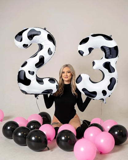 Cow Print Number Balloons, Large Foil Number 6 Balloon 40 Inch Cow Balloon - Image 7