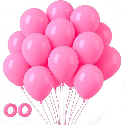 Voircoloria 105pcs Pink Party Latex Balloons, 12inch | by Voircoloria
