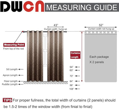 DWCN Ombre Blackout Curtains for Bedroom - Image 7