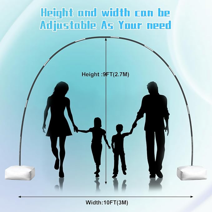 Balloon Arch Kit with Balloon Pump Electric | Improved Balloon Arch Stand with - Image 5