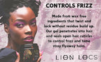 Lion Locs Hair Locking Dreads Moisturizer for Dreadlocks, Locks, Microlocs, Interlocks, Braids, Fauxlocs, Sisterlocks | - Large Container Residue and Build-Up Free (8oz) (Regular)