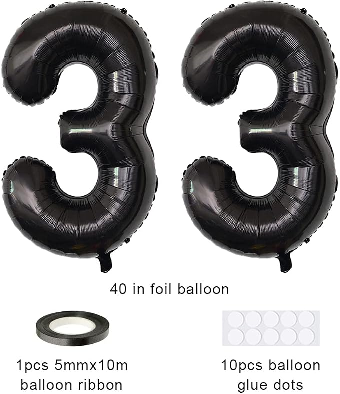 Xihuimay Number 33 Balloons - Image 2
