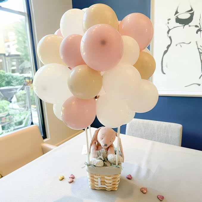 Pink Beige Gold Balloon Garland Arch Kit, 109 Pieces Blush Pastel Pink Peach - Image 5