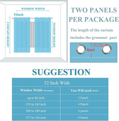 Green and Greyish White Blackout Curtains - Image 9