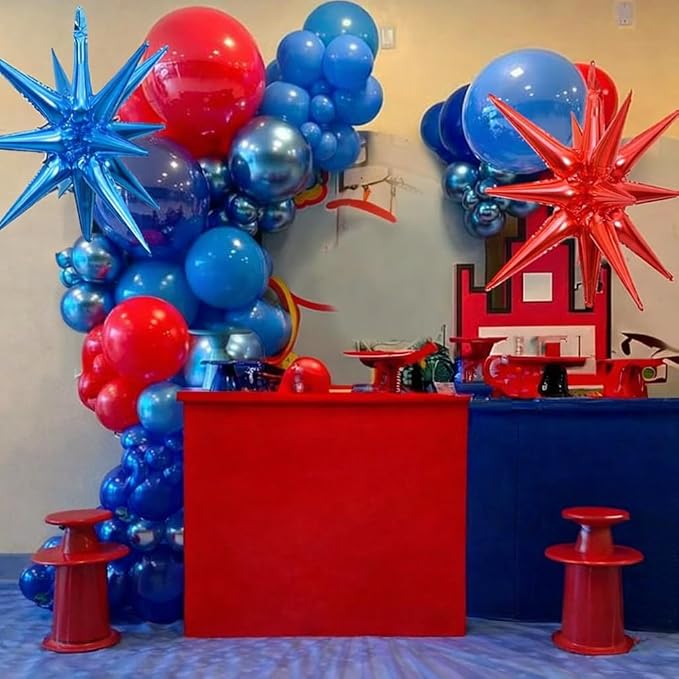 Red Blue Silver Balloon Arch Garland Kit, 4th July Patriotic 250th Anniversary - Image 5