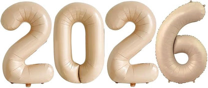 2026 Foil Number Balloons for 2026 New Year Eve Festival Party Supplies by GOER