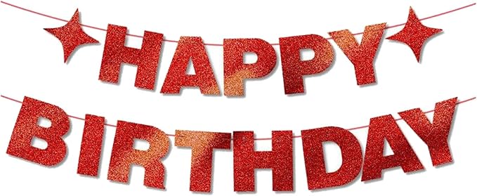Happy Birthday Banner for Birthday Party Decorations by MEETINGU