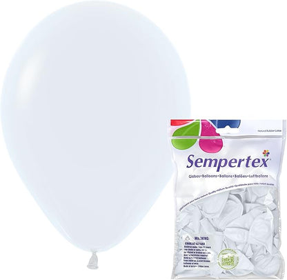 Sempertex Fashion White Balloons, 11 Inch, Graduation, Baby Shower, Anniversary by Sempertex