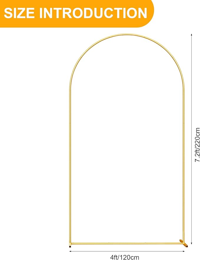 7.2FT Metal Arch Backdrop Stand - Image 5