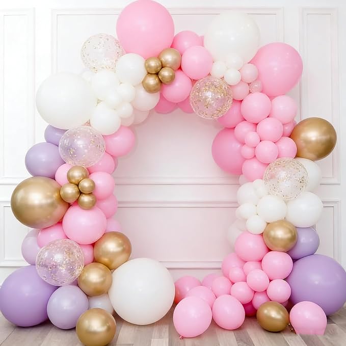 50pcs 12 Inch Pastel Pink Latex Balloons | Light Pink Balloons - Image 3