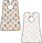 Waterproof Grooming Apron, Non-Stick Beard Bib with Suction Cups, for Cute Dogs Funny Welsh Corgi