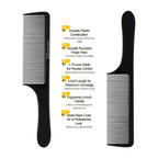 Styling Gear No. 403 Fade Baraber Clipper Blending Hair Comb Cutting Combs Barber Flexible Combs 2 Pcs. (Black)