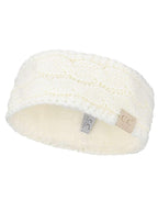 C.C Children's Kids' Winter Warm Cable Knit Fuzzy Lined Ear Warmer Headband