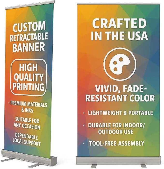 Custom Retractable Banner Stand by INTELLIMADE