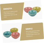 3Pcs Ceramic Essential Oil Bowls 2.83 Inch Spa Mixing Dishes for Aromatherapy Facial Mask and Hair Color Treatments Smooth Finish Salon Color Bowls
